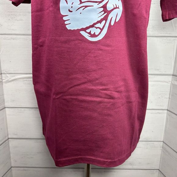 Van's Men's T-Shirt Tee Shirt Short Sleeve Varsity Captain Maroon Size Medium - Picture 3 of 8